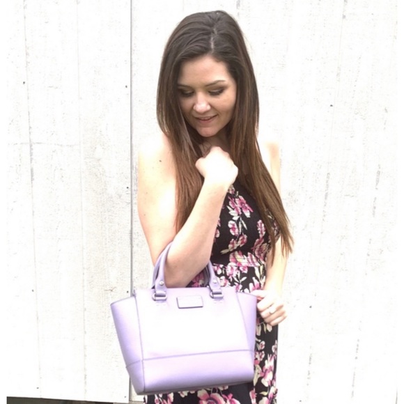 KATE SPADE CAMRYN WELLESLEY PURPLE SATCHEL/WALLET - Picture 3 of 8